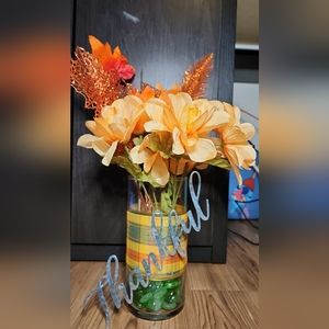 Fall decor vase